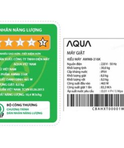 Máy giặt Aqua AWM8-316K(B) | 8kg cửa trên 5 Máy giặt Aqua AWM8-316K(B) - hình số 5