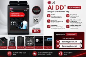 Máy giặt LG Inverter 19 kg T2519SX5G 1 Máy giặt LG Inverter 19 kg T2519SX5G