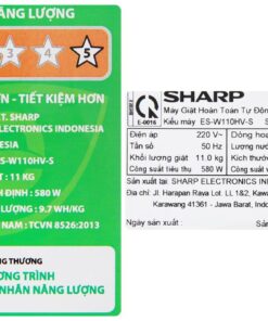 Máy giặt Sharp ES-W110HV-S | 11kg cửa trên 11 Máy giặt Sharp ES-W110HV-S | 11kg cửa trên - Ảnh 11