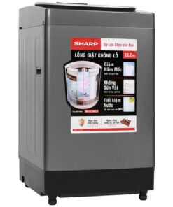 Máy giặt Sharp ES-W110HV-S | 11kg cửa trên 4 Máy giặt Sharp ES-W110HV-S | 11kg cửa trên - Ảnh 4