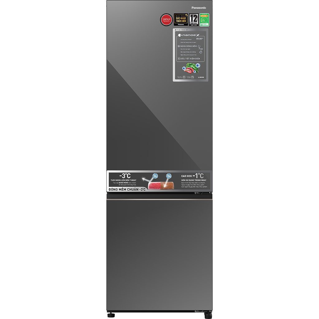 Tủ lạnh Panasonic NR-BC361VGMV | 325L 2 cánh inverter 1 Tủ lạnh Panasonic NR-BC361VGMV | 325L 2 cánh inverter