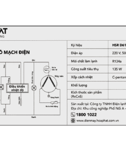 Tủ mát Hòa Phát HSR D6195 | 195L 1 cánh 10 -