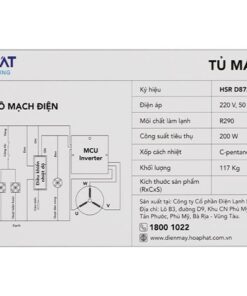 Tủ mát Hòa Phát HSR D8723 | 723L 2 cánh inverter 11 Tủ mát Hòa Phát HSR D8723 - hình số 11