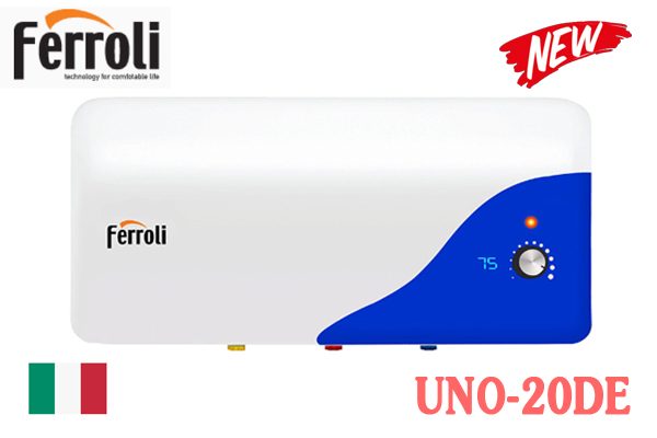 Bình nóng lạnh Ferroli UNO-20DE | 20L ngang 1 Bình nóng lạnh Ferroli UNO-20DE | 20L ngang