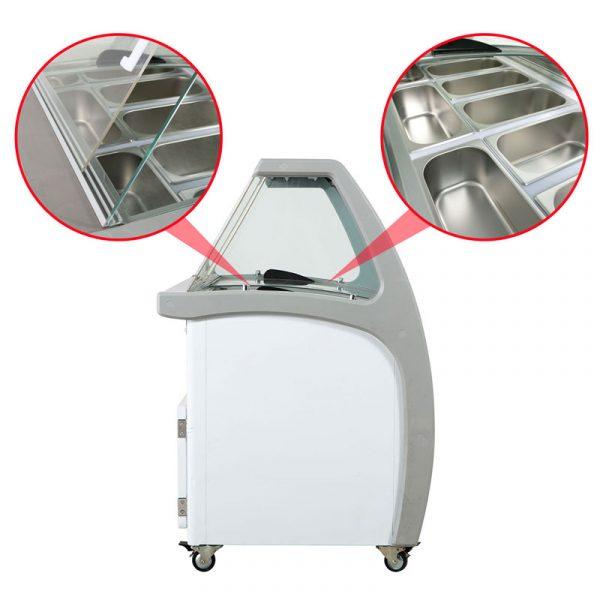 tủ trưng bày kem và cách dùng