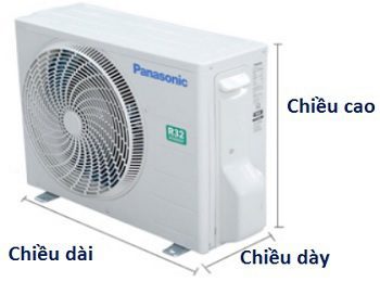 Kích thước cục nóng điều hòa