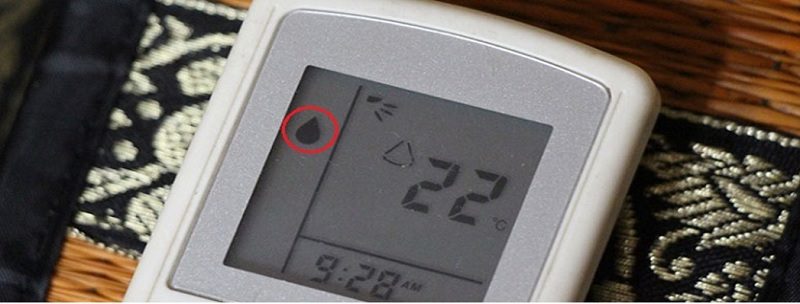 Bật chế độ hút ẩm/Dry
