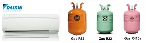 Điều hòa Daikin sử dụng gas R410A và R32