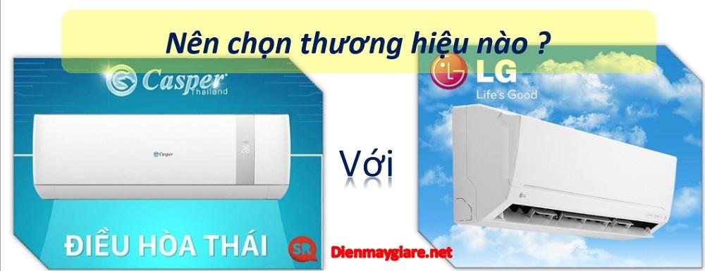 3-1 so sánh điều hoà Casper và LG