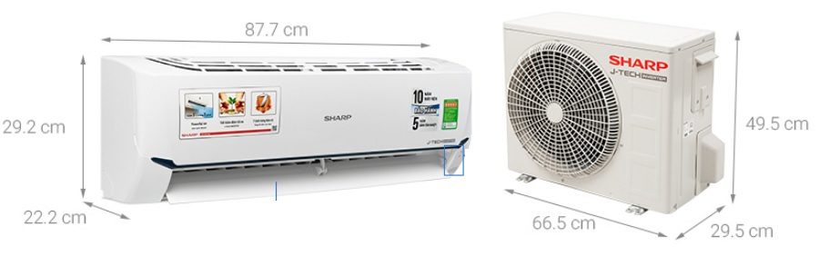 65-jpg-1 Kích thước điều hòa Sharp 9000BTU AH-XP10WMW