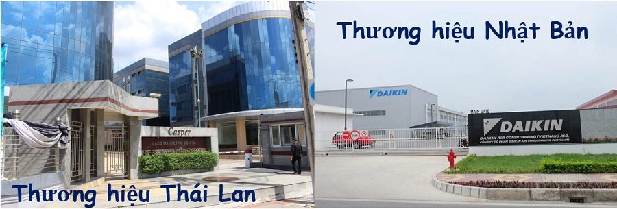 Thương hiệu điều hòa Casper và Daikin