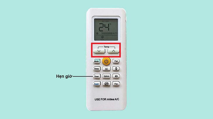 cach bat tat che do hen gio dieu hoa midea timer on off 21 jpg