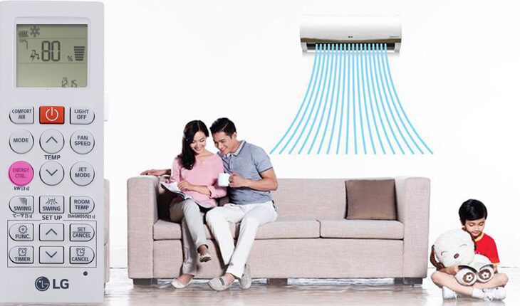 Bước 1: Mở máy và chọn chế độ làm lạnh, nhấn nút ENERGY CTRL/WATT OPTION công suất hoạt động là 80%, tiết kiệm điện 20%. Mức này phù hợp để làm mát cho khoảng 3 người.