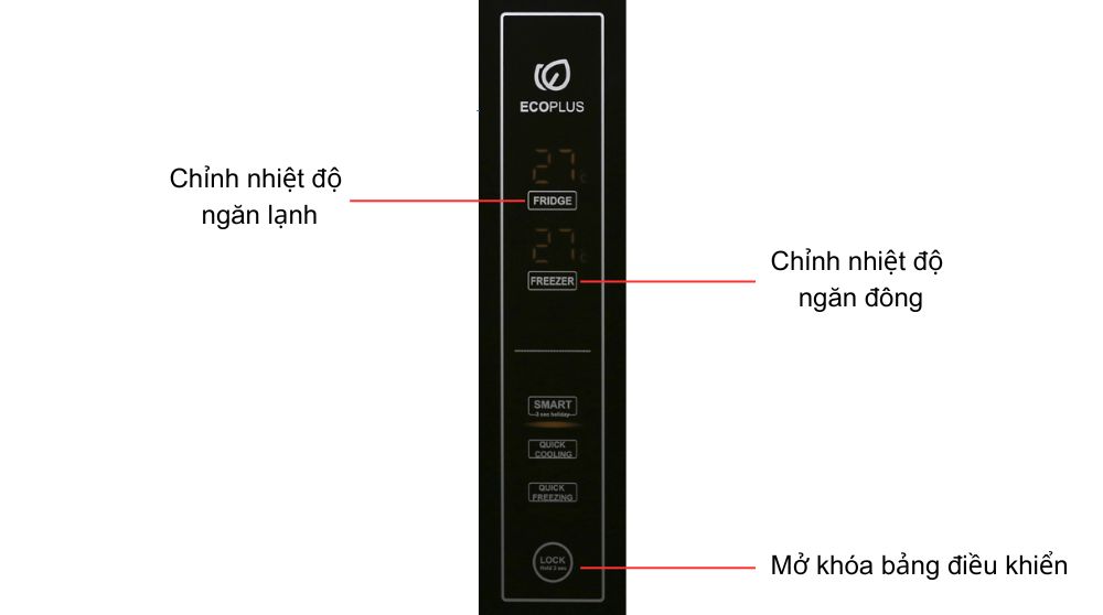 cach-chinh-nhiet-do-tu-lanh-aqua-4-canh-jpg cách chỉnh nhiệt độ tủ lạnh Aqua 4 cánh bao gồm loại 456l