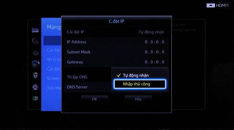 cach-khac-phuc-tivi-khong-vao-youtube-facebook-5 thiết lập nhập DNS trong chọn nhập thủ công