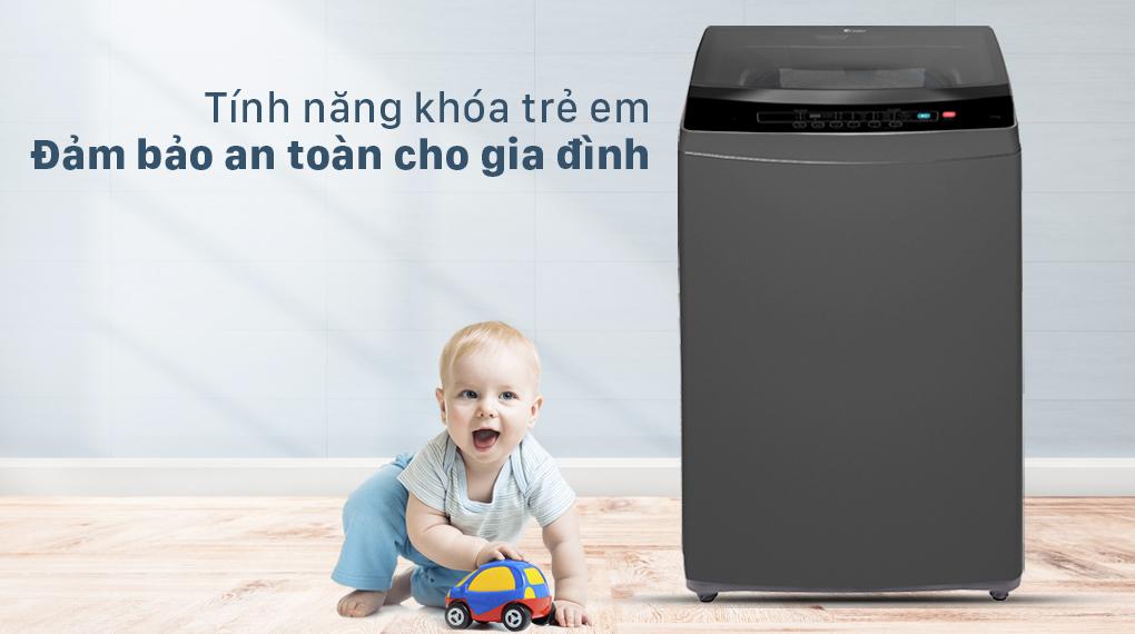 caper6 Đánh giá độ an toàn Máy giặt Casper WT-85N68BGA khi gia đình có trẻ em