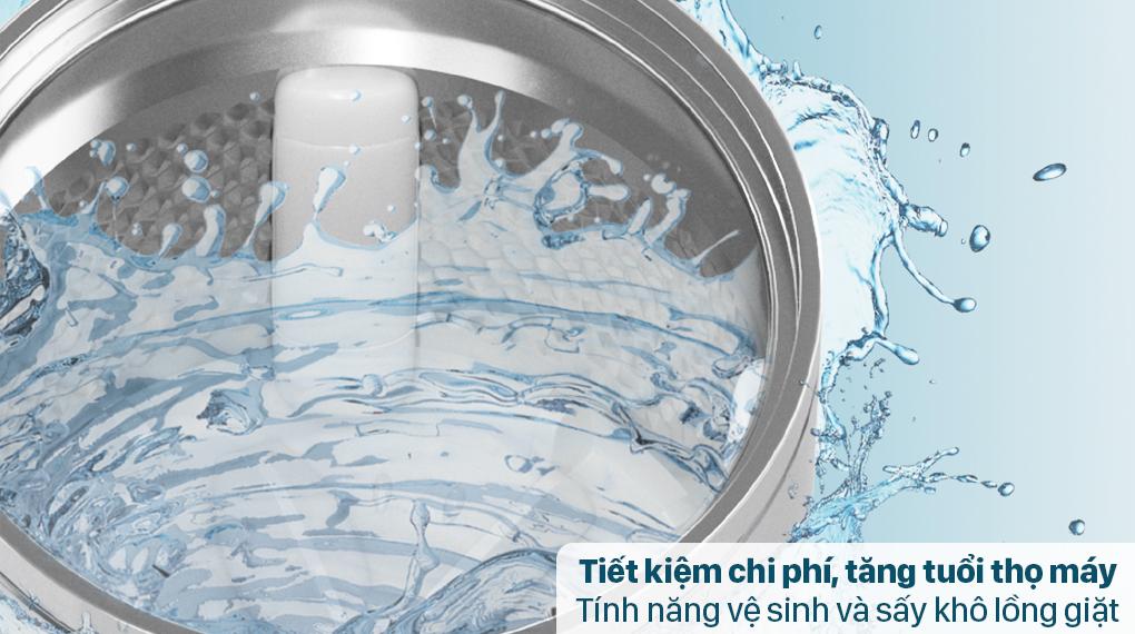 caper7 Máy giặt Casper WT-85N68BGA có trang bị khả năng sấy khô lồng giặt hay không ?