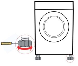 chinh-can-bang-4-chan-may-say-quan-ao-casper-300x255-1 chỉnh cân bằng 4 chân máy sấy quần áo Casper