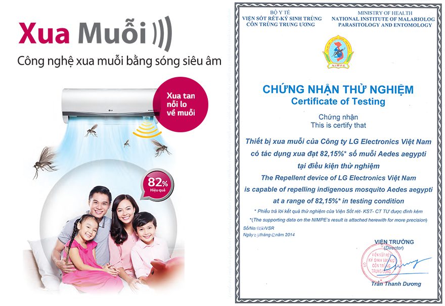 chung nhan dieu hoa lg duoi muoi