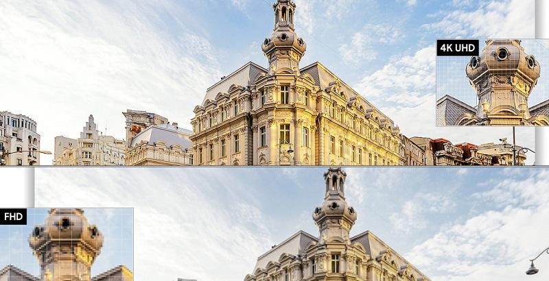 tivi samsung tu8100 Độ phân giải 4K cho hình ảnh chân thực