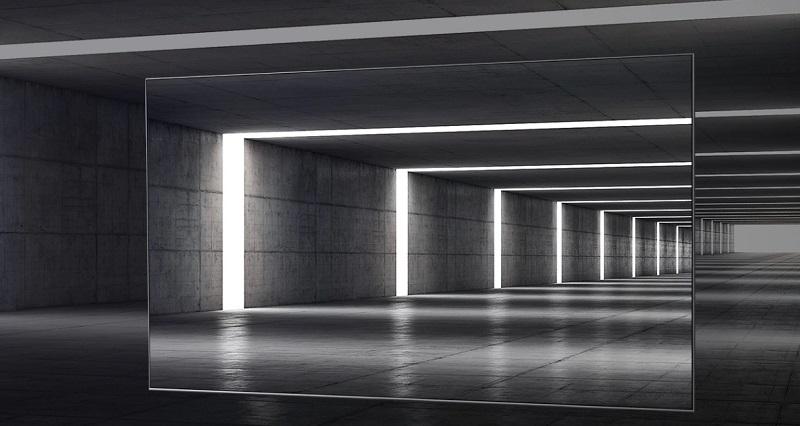 tivi samsung tu8100 Thiết kế màn hình rất ấn tượng