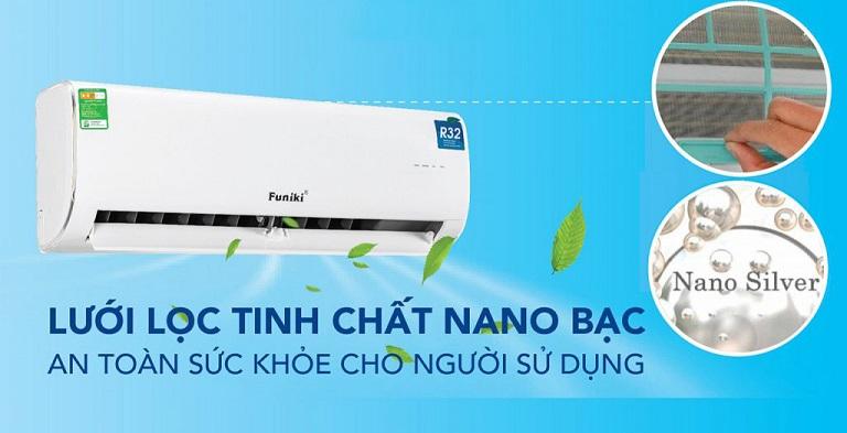 Hệ thống lọc tinh chất Nano Bạc của Funiki HSC12TMU 12000BTU