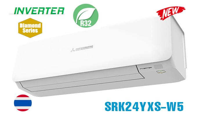 dieu-hoa-mitsubishi-heavy-srk-src24yxs-w5 3. Máy lạnh Mitsubishi Heavy 1 chiều 24000 BTU Inverter SRK/SRC24YXS-W5