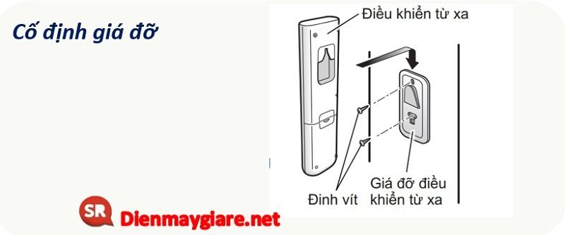 dieukhien4 Cố định giá đỡ điều khiển từ xa trên tường điều hoà dankin