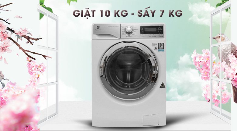Máy giặt & sấy Electrolux Eco Inverter EWW14023 - 10/7kg - Sửa Máy Giặt Electrolux