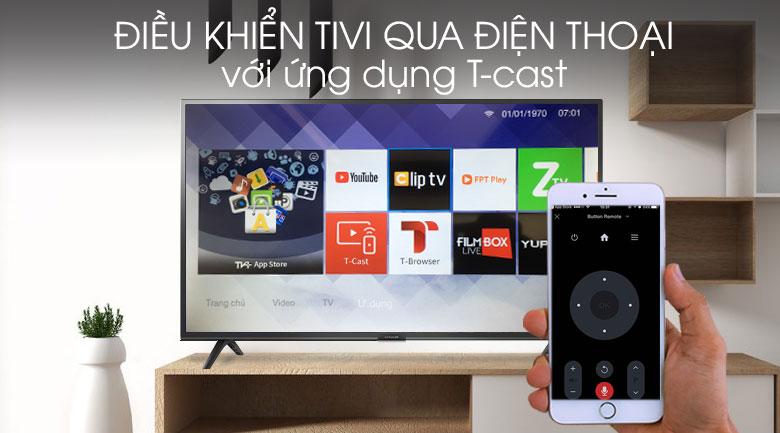 điều khiển tivi bằng điện thoại qua magiconnect t-cast - Ffalcon 40SF1