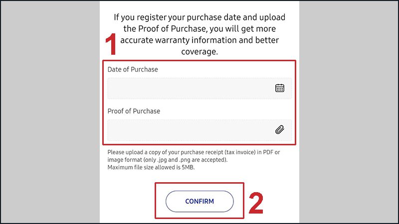 Kích hoạt bảo hành Samsung