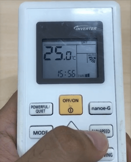 Chỉnh chế độ quạt/FAN SPEED điều hòa Panasonic