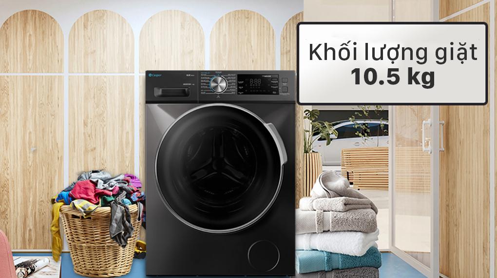  Đánh giá khối lượng giặt của máy giặt Casper WF-105I150BGB
