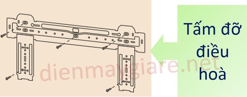 lapdat-2 lắp đặt tấm đỡ điều hoà casper