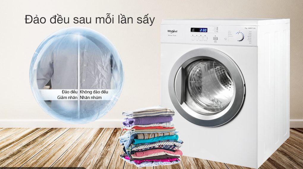 may-say-thong-hoi-whirlpool-7-kg-awd712s2-020422-065350-jpg Có khả năng đảo đều sau mỗi lần sấy giúp giảm nhăn - Máy sấy Whirlpool AWD712S2
