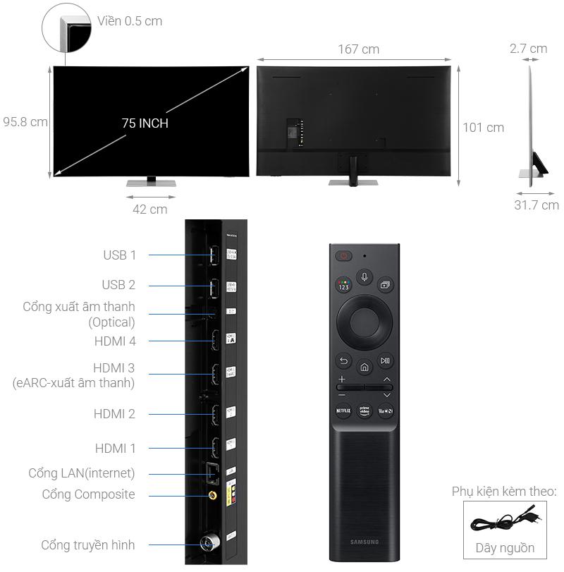 neo-qled-4k-samsung-qa75qn85a-note 2. Kích thước tivi Samsung 75 inch bao nhiêu