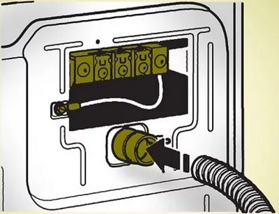 Tháo đầu nối ống dẫn và vít khỏi bộ chống đứt