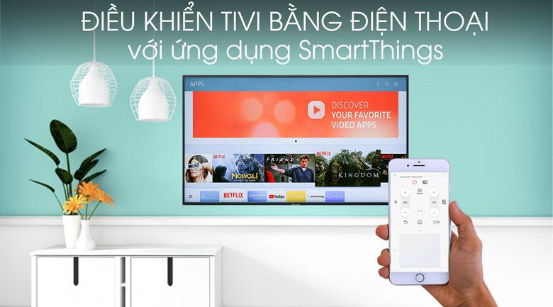 điều khiển tivi 43ru7400 bằng điện thoại thông qua ứng dụng smartThing
