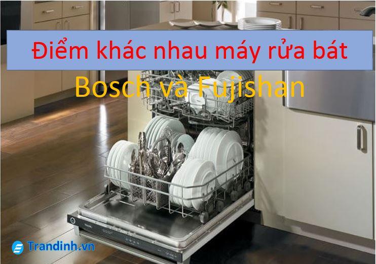 so-sanh-may-rua-bat-bosch-va-fujishan 2. Điểm khác nhau giữa 2 dòng máy rửa bát Bosch và Fujishan