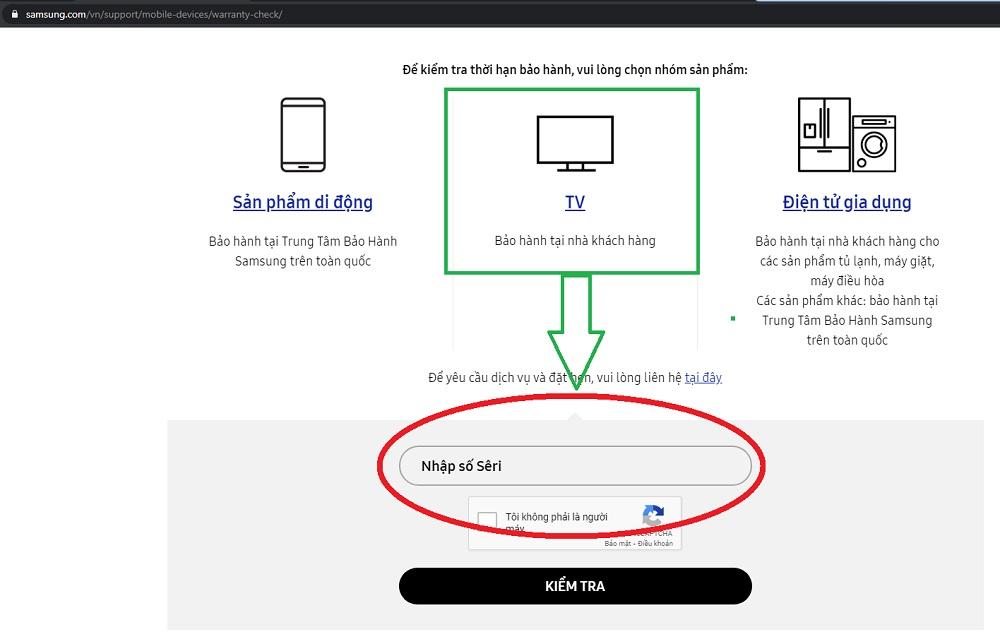 tự kích hoạt bảo hành tivi samsung được không?