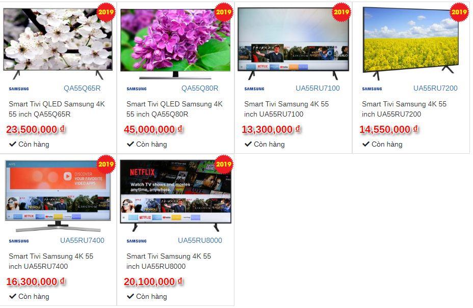 tivi-samsung-55-inch-gia-bao-nhieu tivi samsung 55 inch giá bao nhiêu