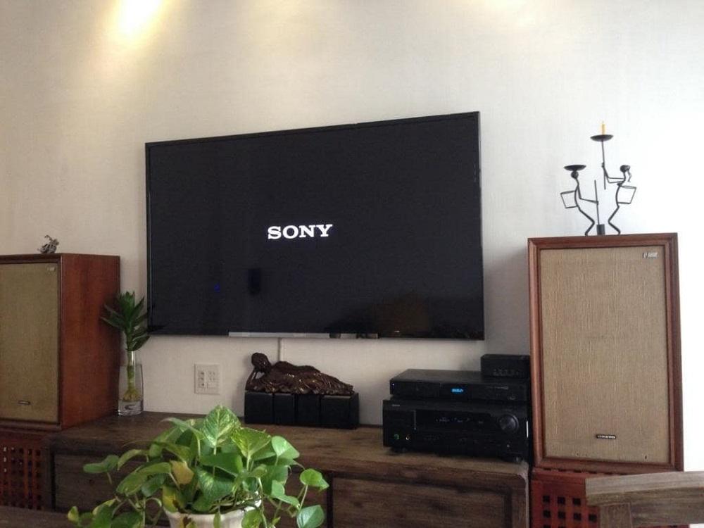 tivi sony da treo len tuong
