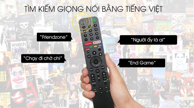 Tivi sony bán chạy nhất 2019 hỗ trợ tìm kiếm tiếng việt
