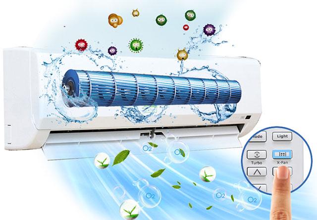tu-lam-sach-may-lanh-elextrolux Tính năng tự làm sạch bằng quạt X-Fan