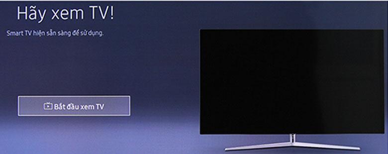Cài đặt sau khi thực hiện cách reset tivi Samsung: hoàn thành