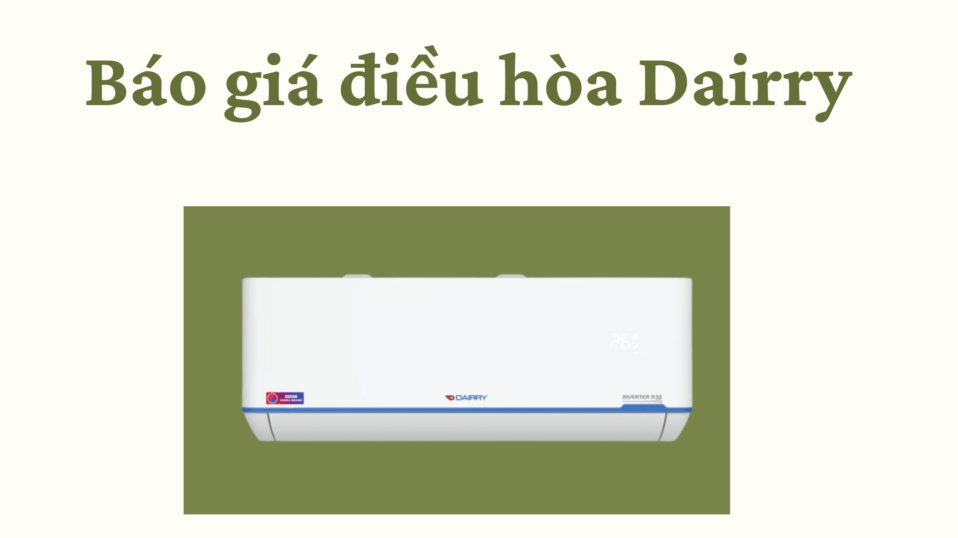 bao gia dieu hoa dairry