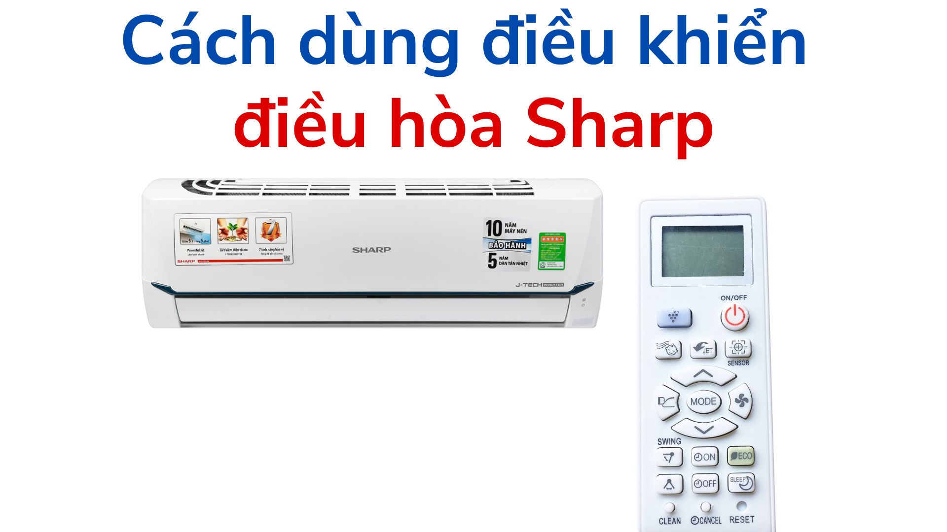 cach dung dieu khien dieu hoa sharp 1