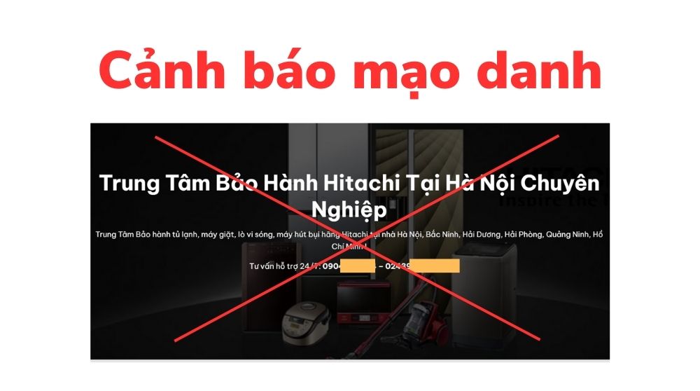 canh bao gia mao trung tam bao hanh hitachi
