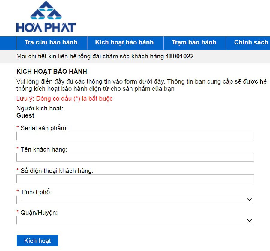 kich hoat bao hanh funiki