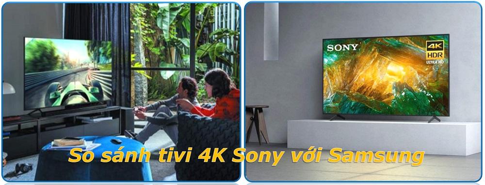 so sanh tivi 4k sony voi samsung